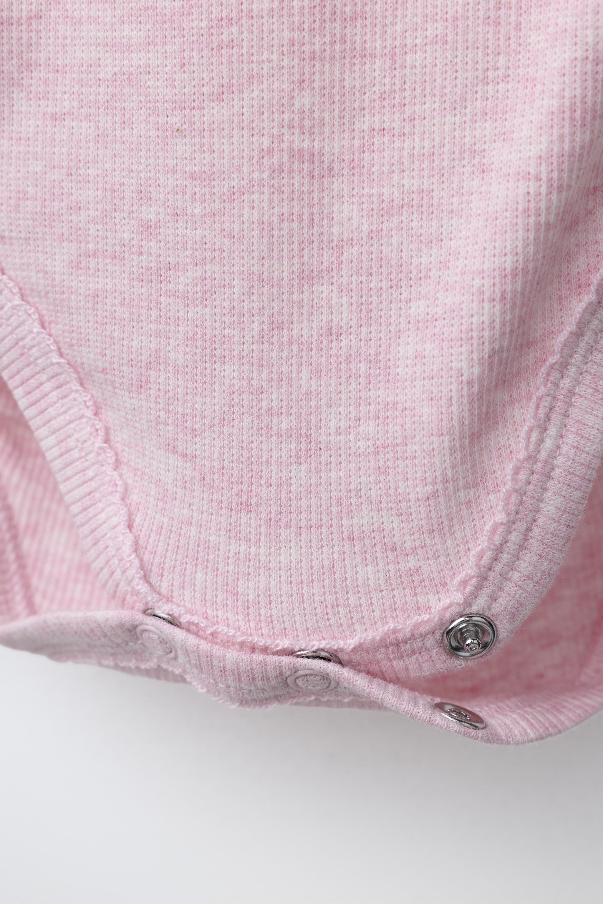THREE-PACK OF RIBBED KIMONO NECK BODYSUITS